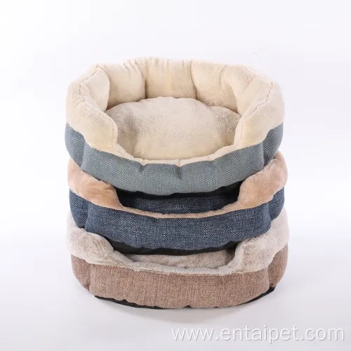 Jacquard Fabric Removed Soft Snuggle Dog&Cat Pet Bed